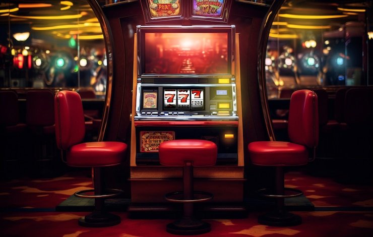 Antarmuka aplikasi gamebot menampilkan pasar Liga 1 Indonesia, live-dealer blackjack dan roulette, metode pembayaran lokal DANA dan OVO
